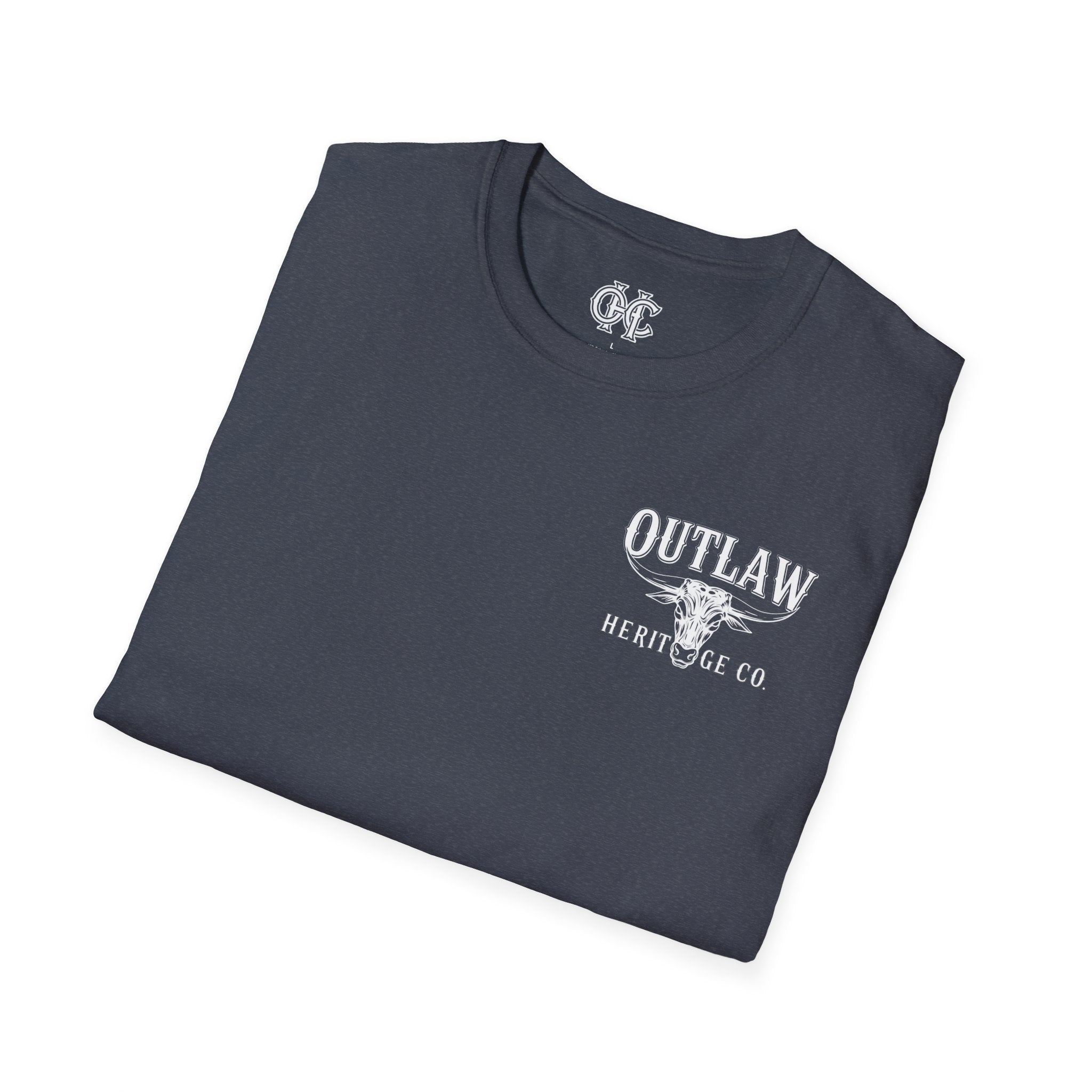 Outlaw Heritage Co. Shirt | Graphic T-Shirt, Western Cowboy Logo