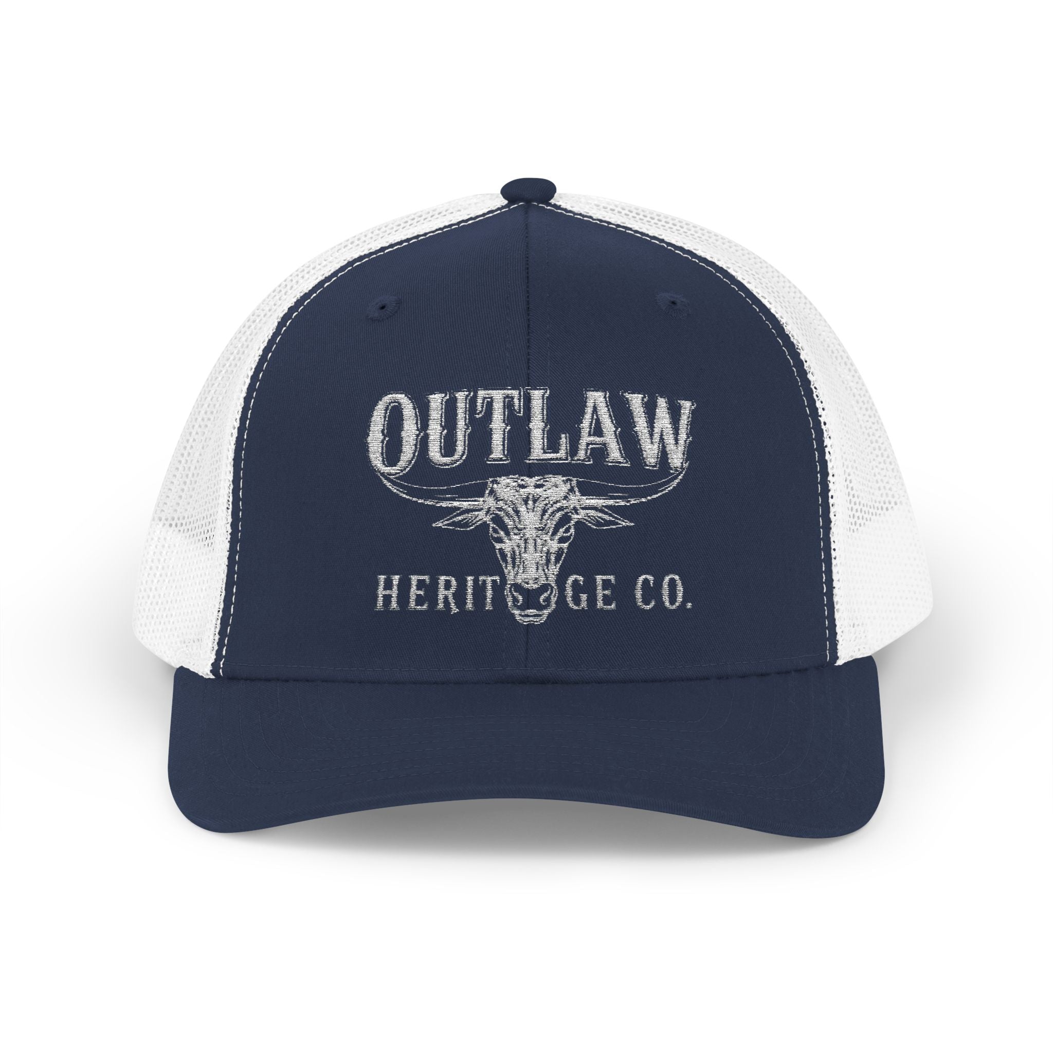 Outlaw Heritage Co.'s "White Bull" (Curved Brim)