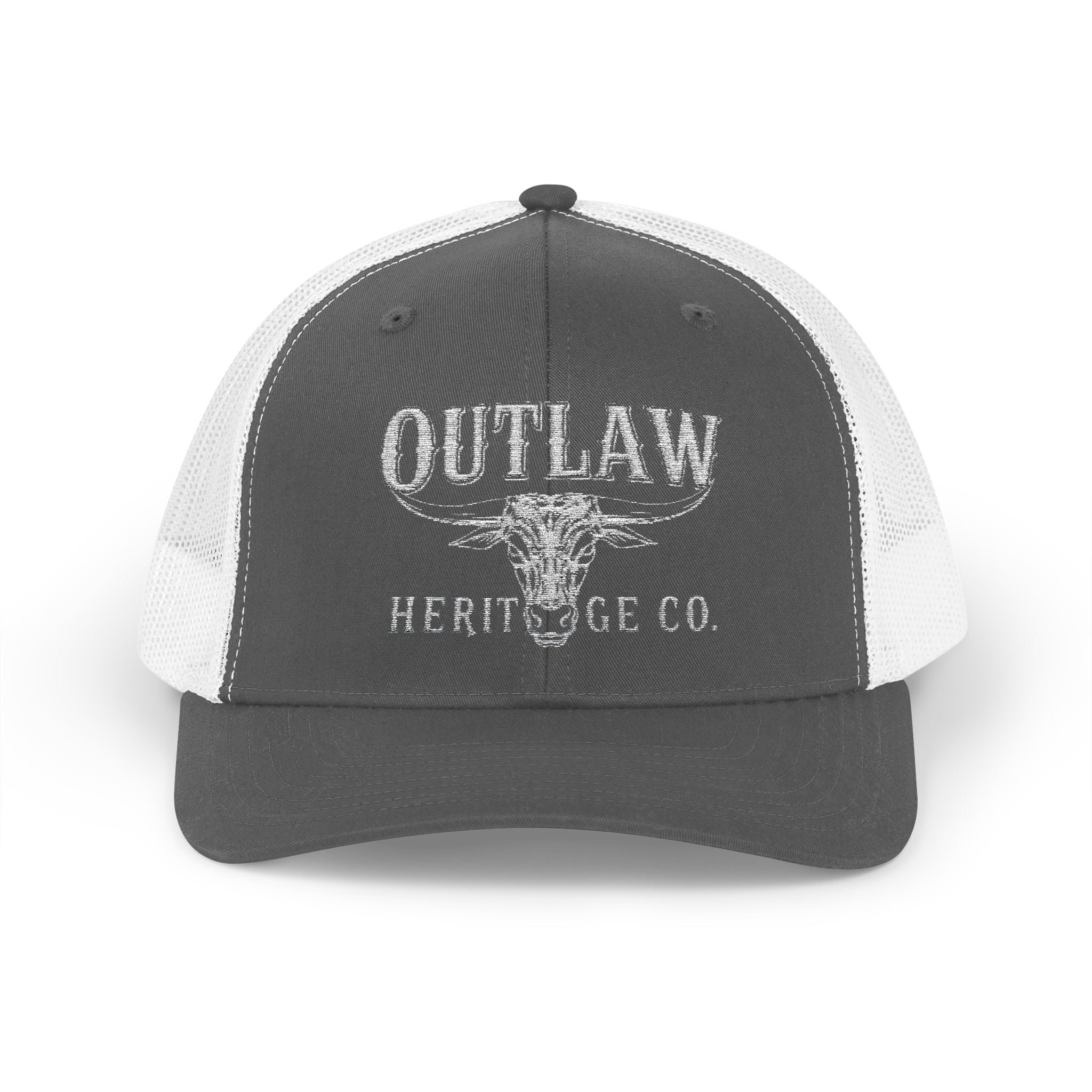 Outlaw Heritage Co.'s "White Bull" (Curved Brim)