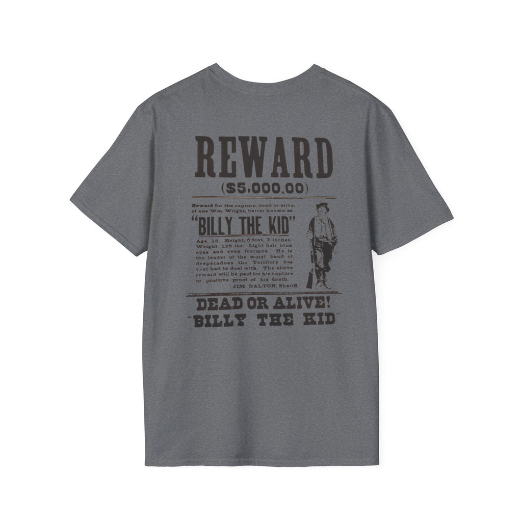 Billy The Kid Wanted Poster T-Shirt | Outlaw Heritage Co.