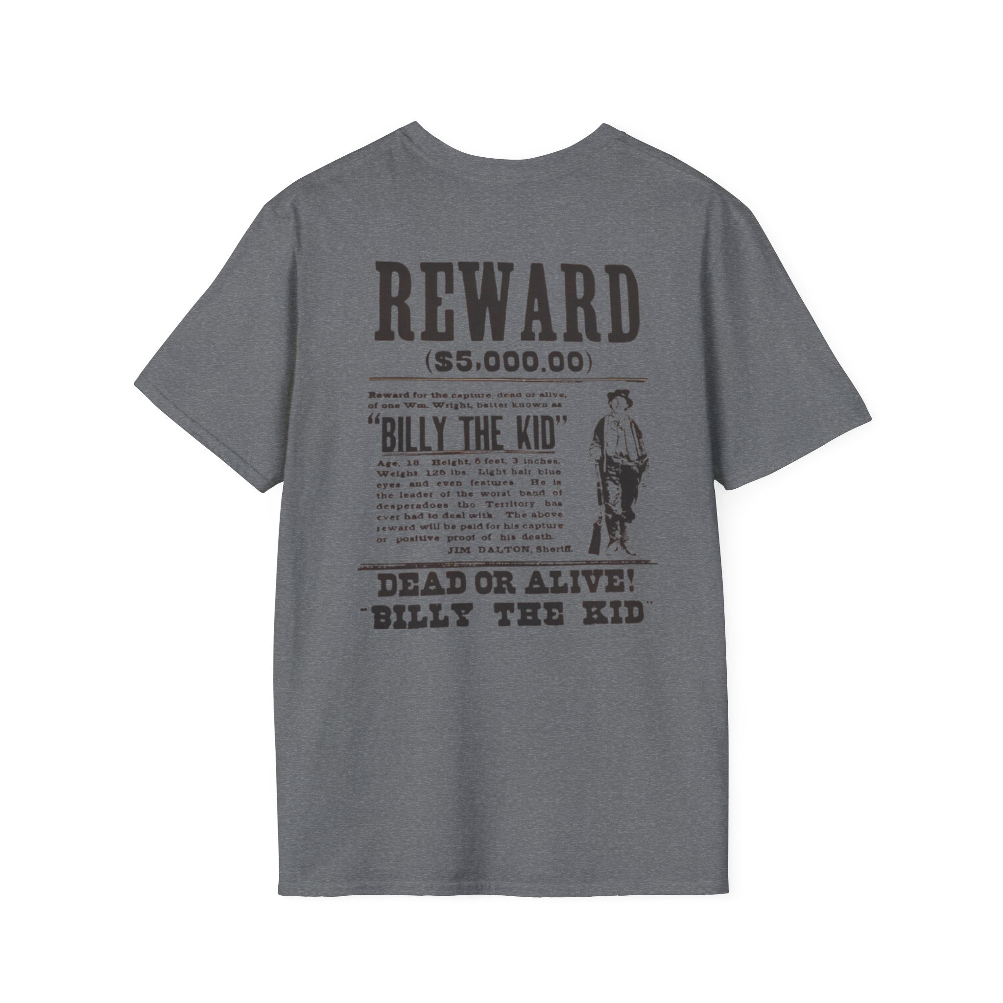 Billy The Kid Wanted Poster T-Shirt | Outlaw Heritage Co.