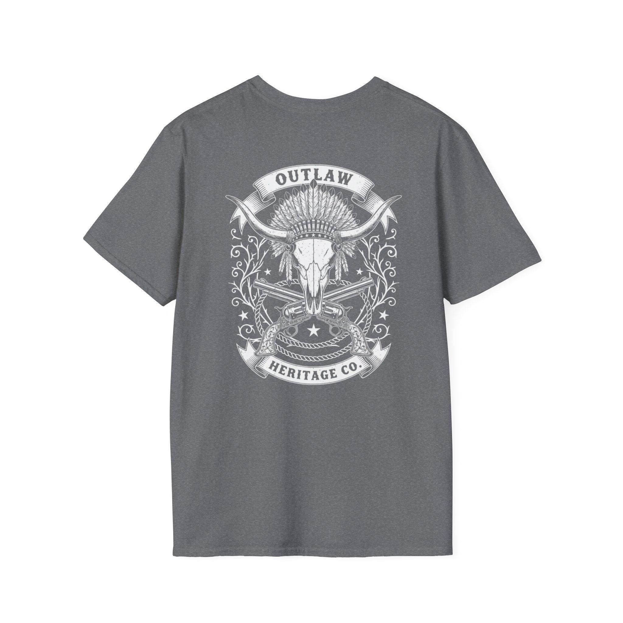 Outlaw Heritage Co. Shirt | Graphic T-Shirt, Western Cowboy Logo