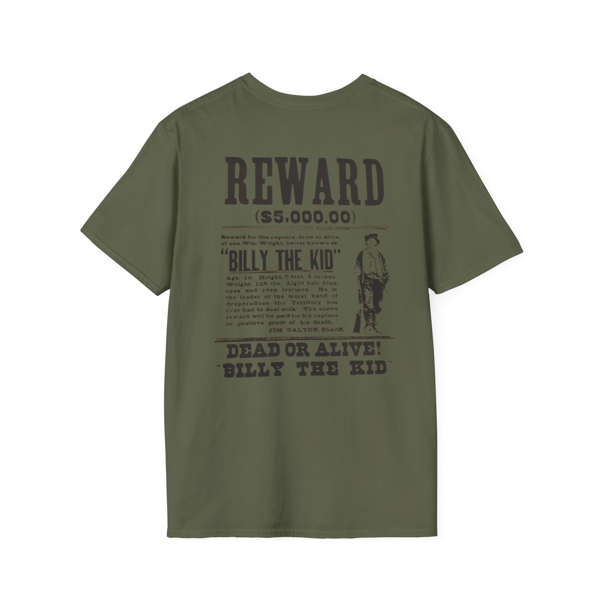 Billy The Kid Wanted Poster T-Shirt | Outlaw Heritage Co.