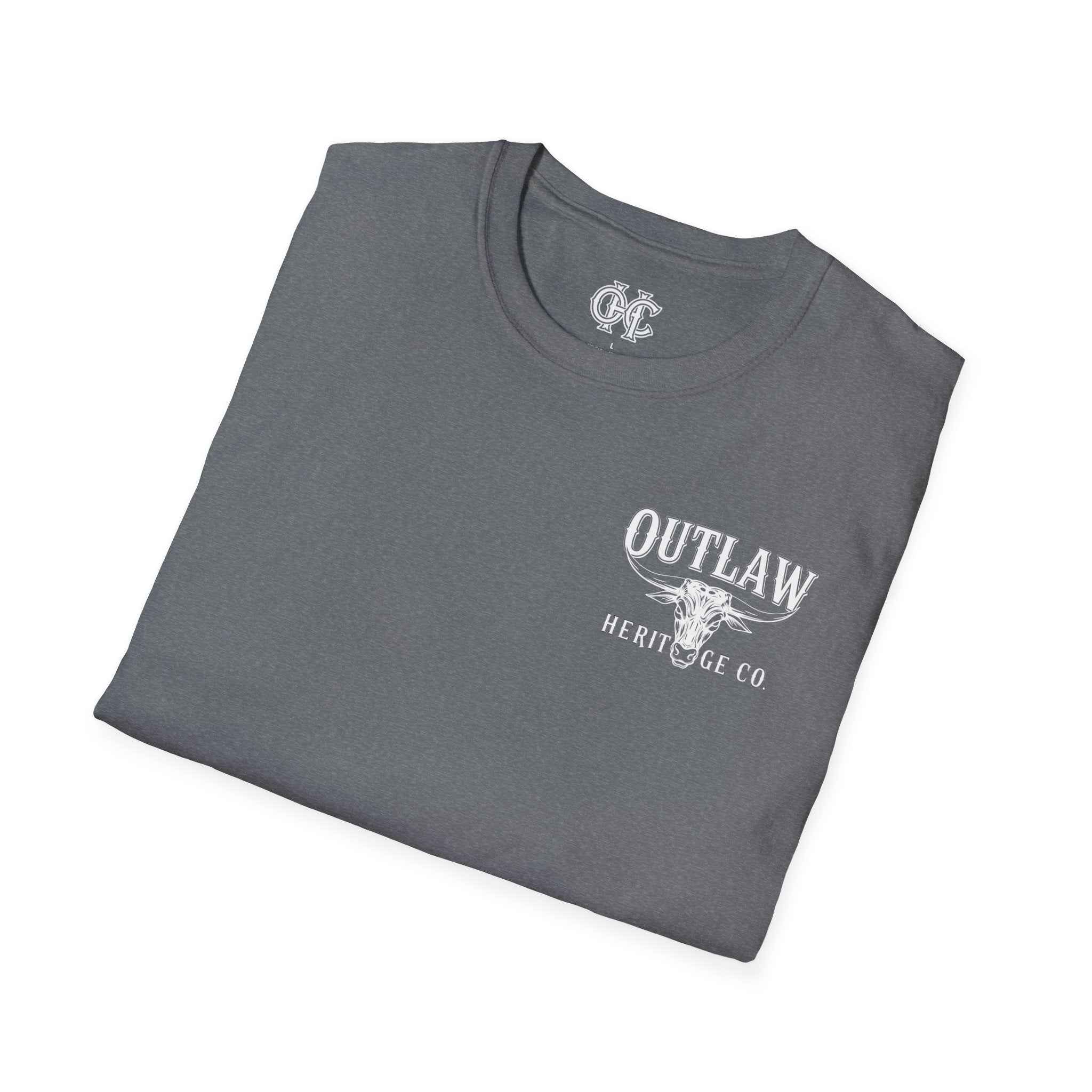 Outlaw Heritage Co. Shirt | Graphic T-Shirt, Western Cowboy Logo