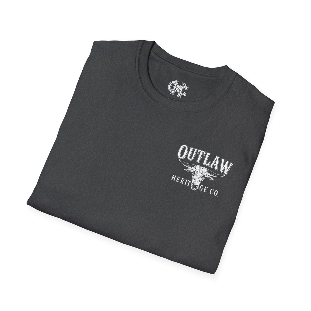 Outlaw Heritage Co. Shirt | Graphic T-Shirt, Western Cowboy Logo