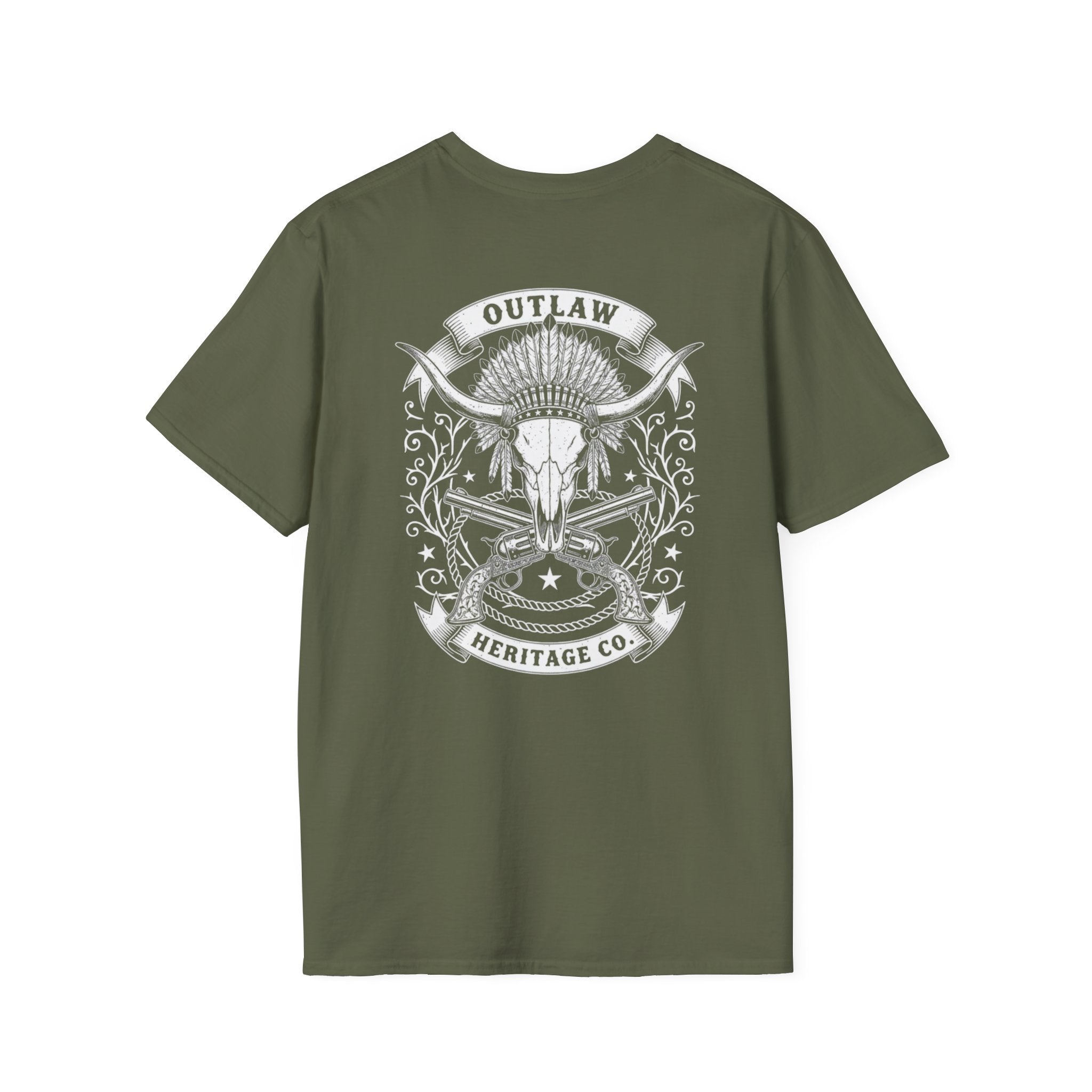Outlaw Heritage Co. Shirt | Graphic T-Shirt, Western Cowboy Logo