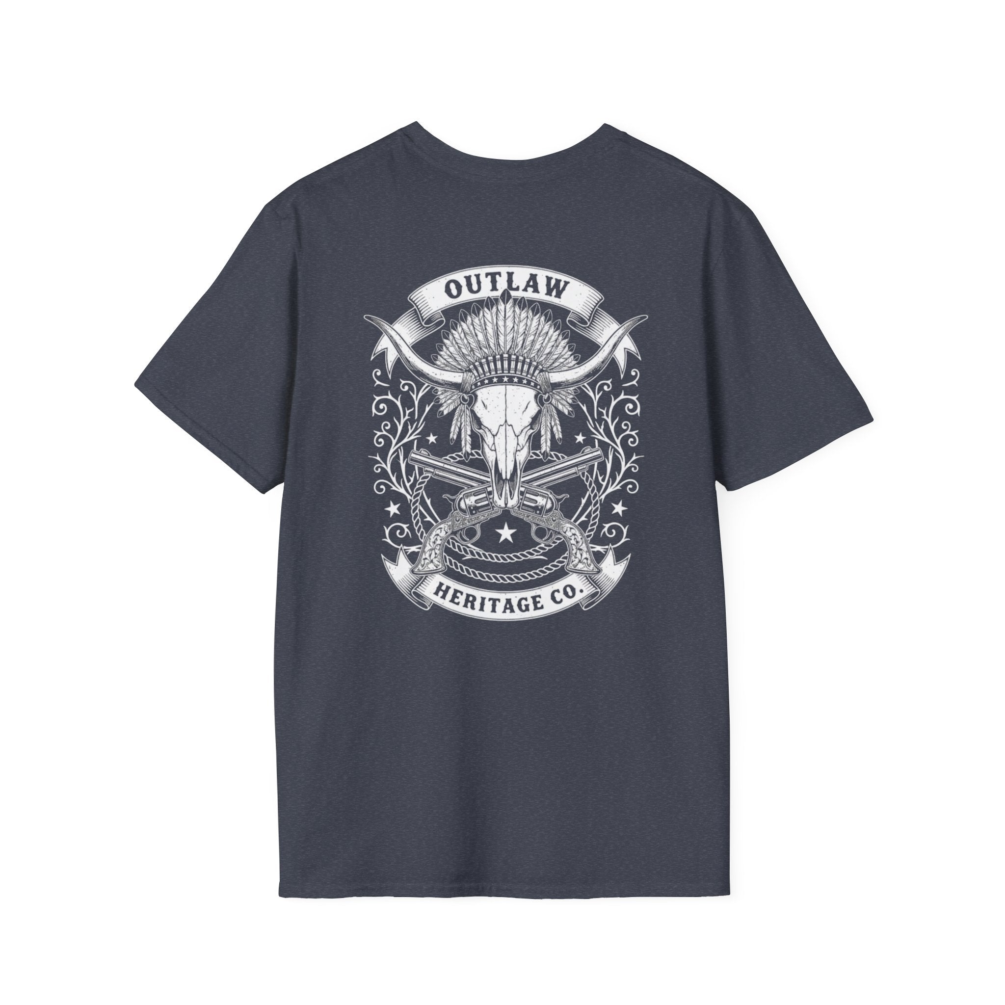Outlaw Heritage Co. Shirt | Graphic T-Shirt, Western Cowboy Logo